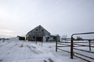 Barn in snow